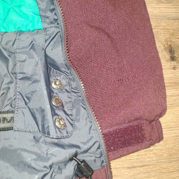 Volcom women S Long Zip Hooded Ski Snow Jacket Coat - Picture 7 of 8